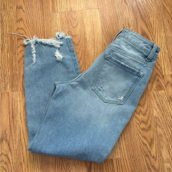 Flying Monkey distressed denim Cotton Jeans Womens NWOT F4148 Size 24 - Picture 1 of 9